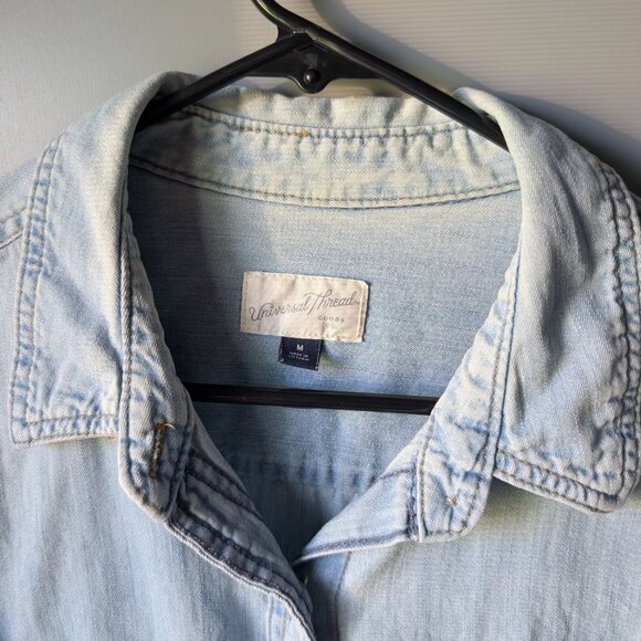 Universal Thread Denim Long Sleeved button up shirt - Picture 2 of 3